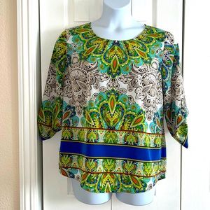 Nice colorful blouse size 12